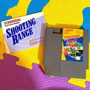 Vintage 80s Nintendo shooting range by Bandai NES ZS USA Game